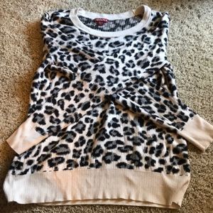 Merona Animal Print Sweater, XS